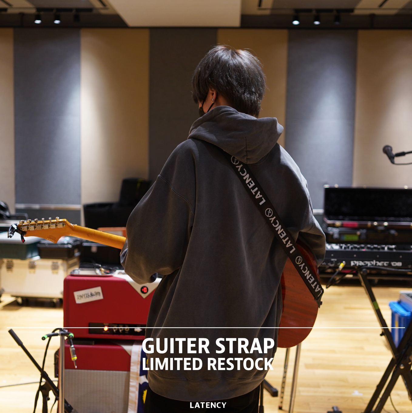 LATENCYギターストラップ GUITAR STRAP BLK/WHT – latency.jp