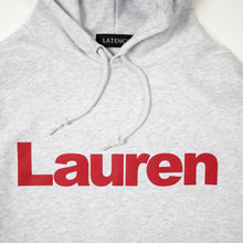 画像をギャラリービューアに読み込む, Lauren HOODIE TOP GRAY(OVER SIZE)
