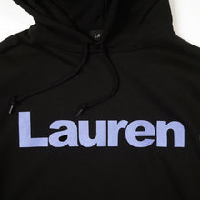 画像をギャラリービューアに読み込む, Lauren HOODIE BLACK(OVER SIZE)
