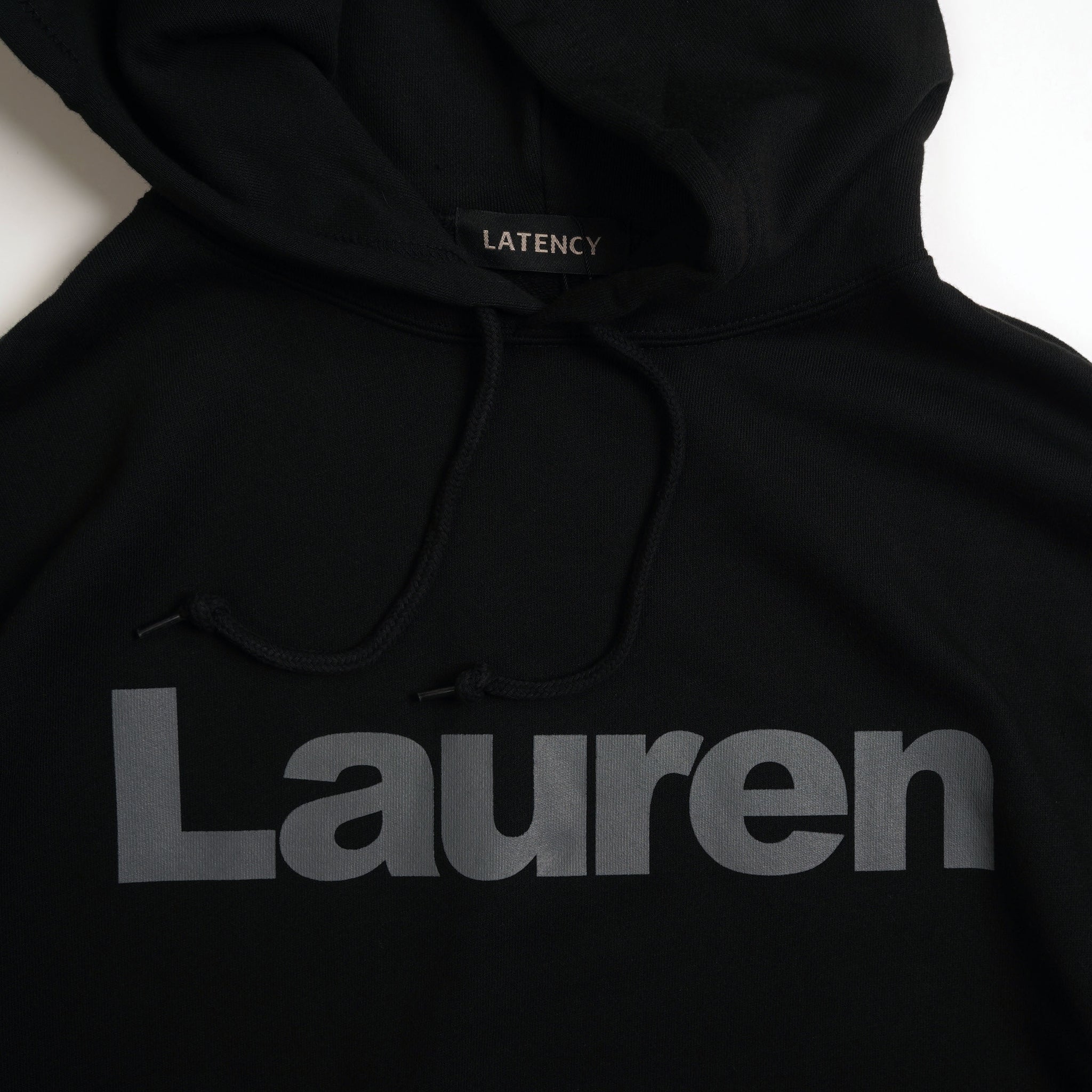 Lauren HOODIE BLACK(OVER SIZE) – latency.jp