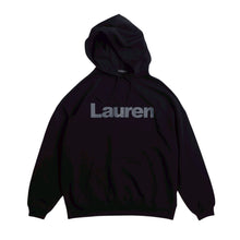 画像をギャラリービューアに読み込む, Lauren HOODIE BLACK(OVER SIZE)
