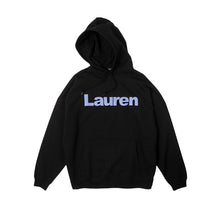 画像をギャラリービューアに読み込む, Lauren HOODIE BLACK(OVER SIZE)
